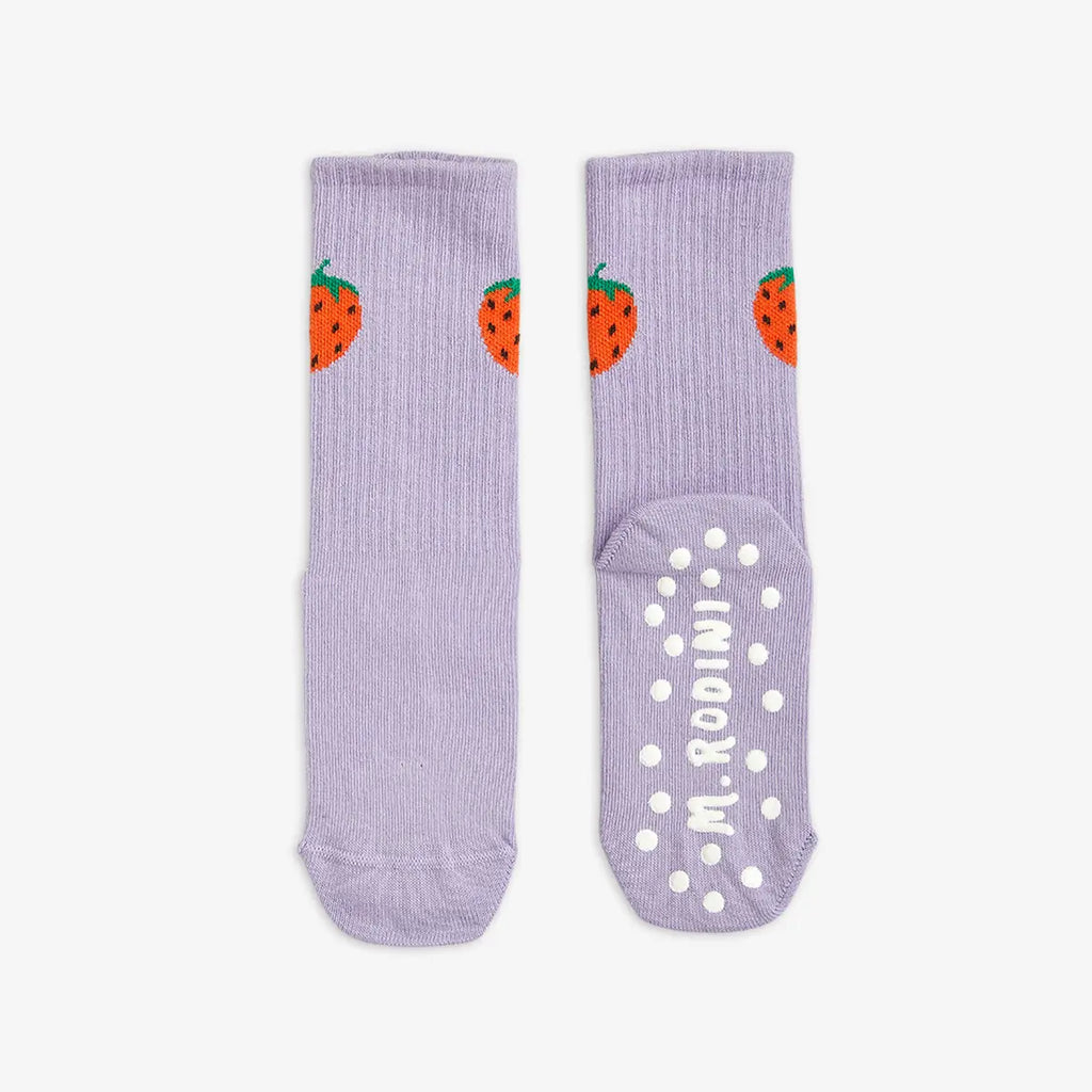 Strawberries Anti Slip Socks 1-Pack - Purple – Hai Berlin – Little  treasures for loved ones