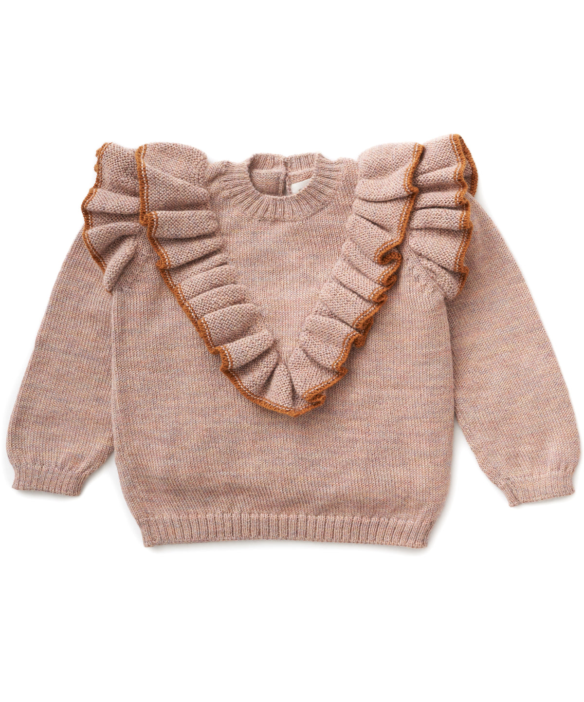 【 Oeuf 】Dusty Blue Frou Frou Sweater