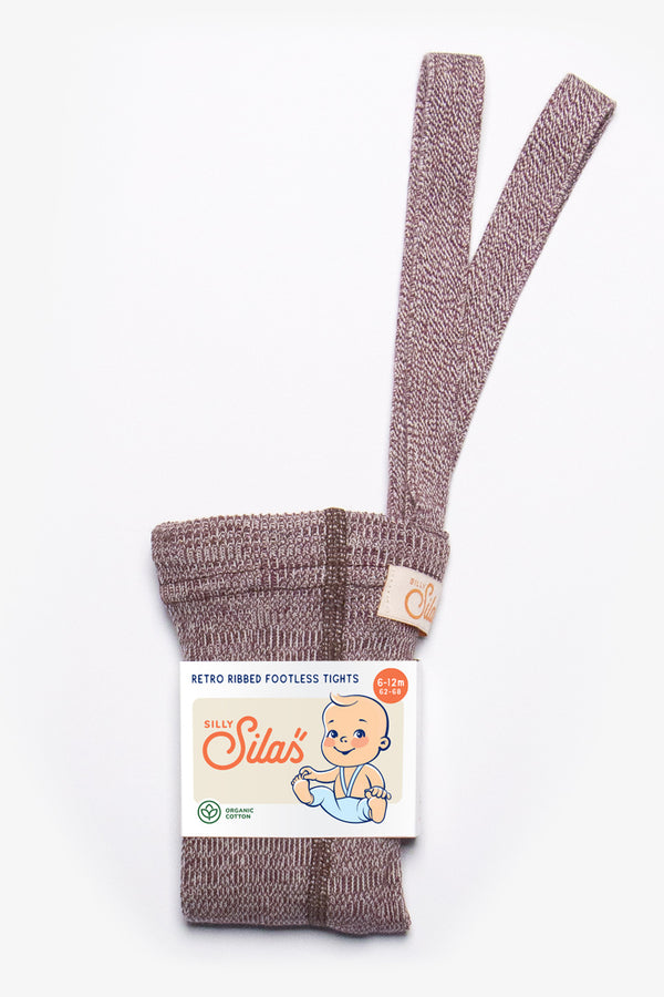Silly Silas tights with feet cotton cinnamon 3-6 m – PSiloveyou