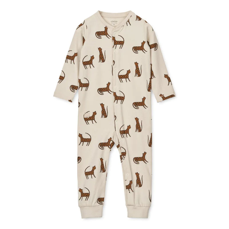Cotton pajama romper on sale