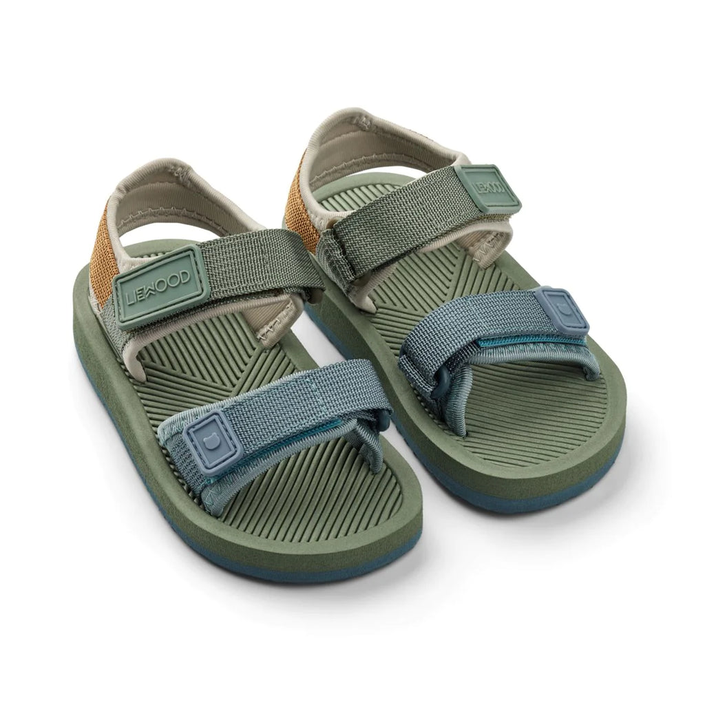 Monty Sandals Hunter Green Multi Mix